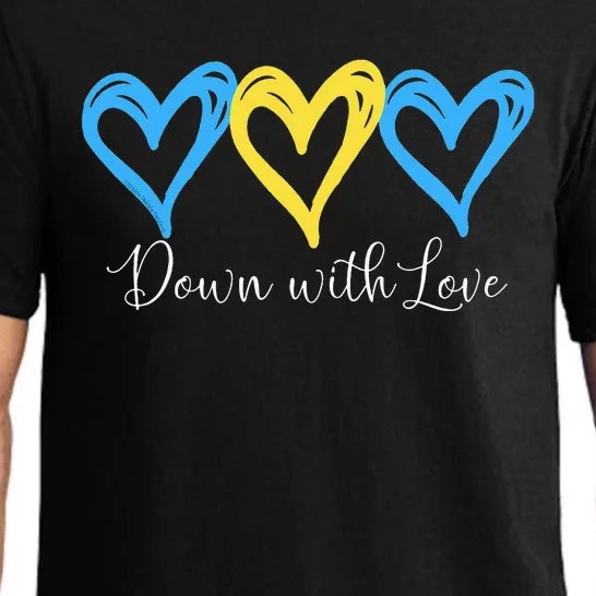 Pretty Down With Love World Down Syndrome Awareness Day Pajama Set