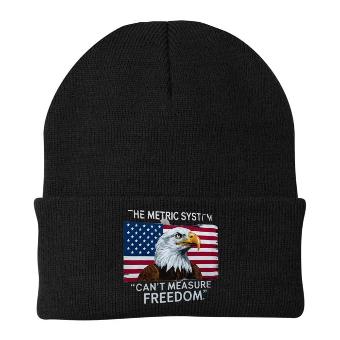 Patriotic Design With American Flag Eagle Measure Freedom Knit Cap Winter Beanie