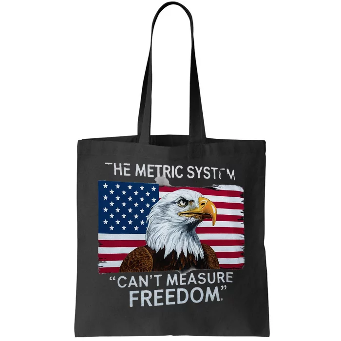 Patriotic Design With American Flag Eagle Measure Freedom Tote Bag