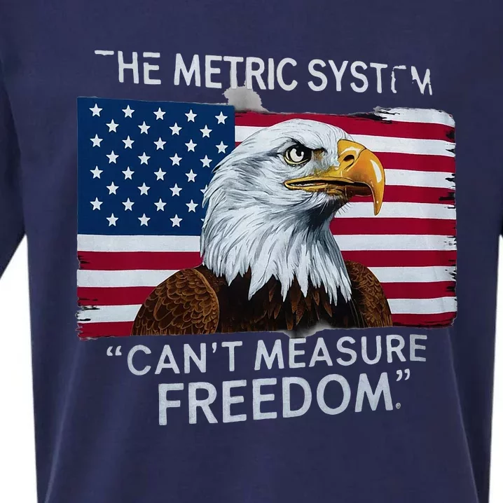 Patriotic Design With American Flag Eagle Measure Freedom Sueded Cloud Jersey T-Shirt