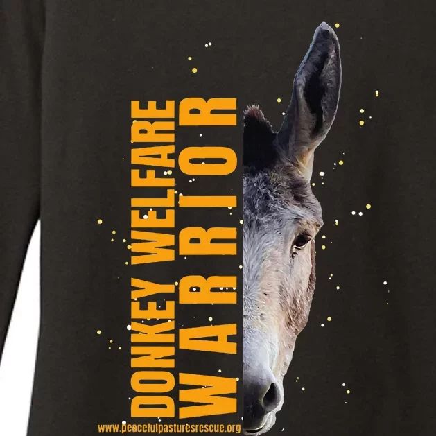 PPDR Donkey Welfare Warrior Womens CVC Long Sleeve Shirt