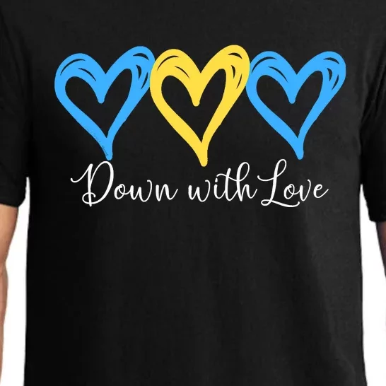 Pretty Down With Love World Down Syndrome Awareness Day Pajama Set