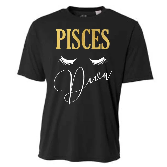 Pisces Diva Zodiac Sign Meaningful Gift Cooling Performance Crew T-Shirt