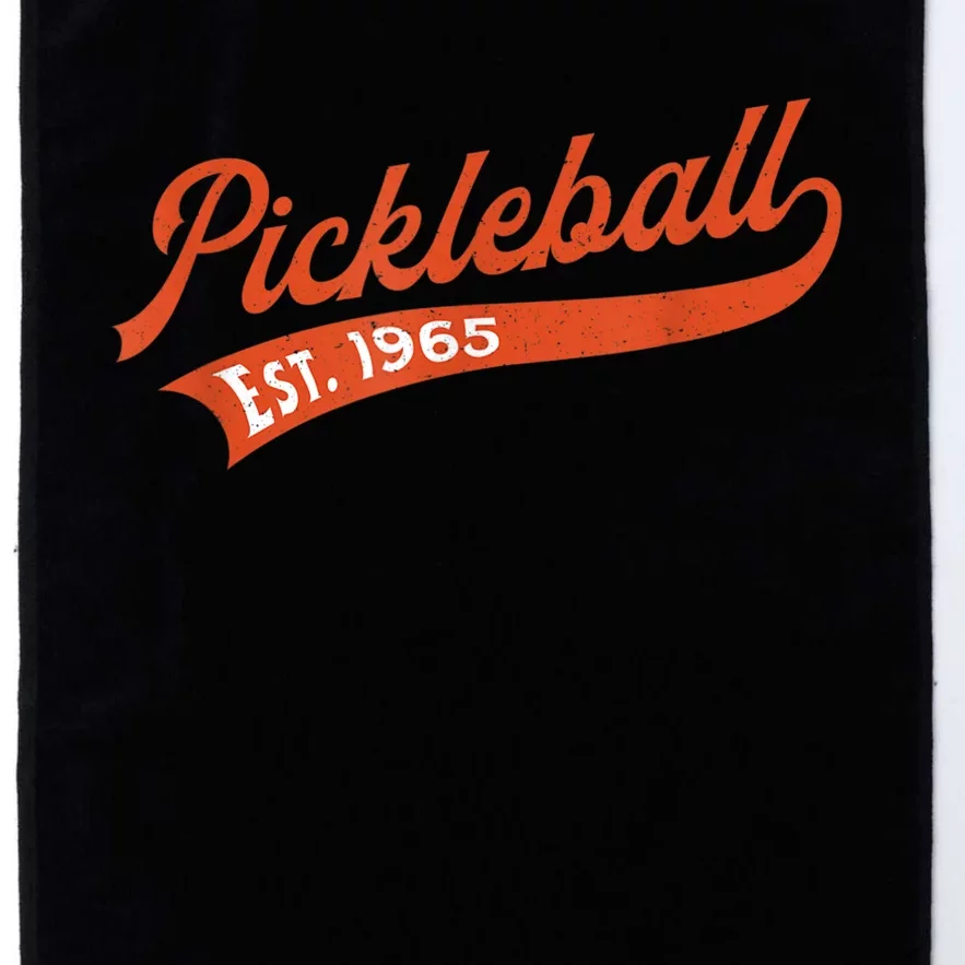 Pickleball Established 1965 – Retro Pickleball Player Platinum Collection Golf Towel