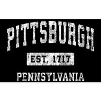 Pittsburgh Est 1717 Pennsylvania Pa Vintage Established Sports Design Bumper Sticker