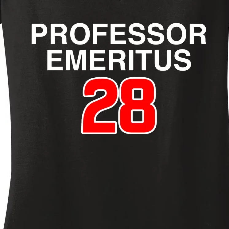 Professor Emeritus 28 Women's V-Neck T-Shirt