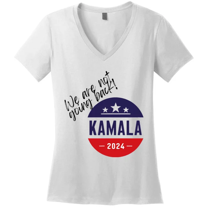 President Election 2024 Madame 47 Vote Usa Proud Democrats Women's V-Neck T-Shirt