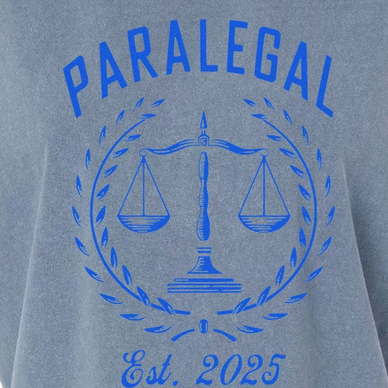 Paralegal Est. 2025 Scales Of Justice Garment-Dyed Women's Muscle Tee