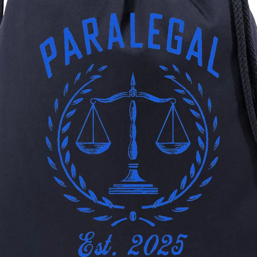 Paralegal Est. 2025 Scales Of Justice Drawstring Bag