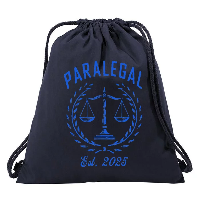 Paralegal Est. 2025 Scales Of Justice Drawstring Bag