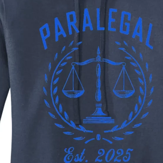 Paralegal Est. 2025 Scales Of Justice Women's Pullover Hoodie