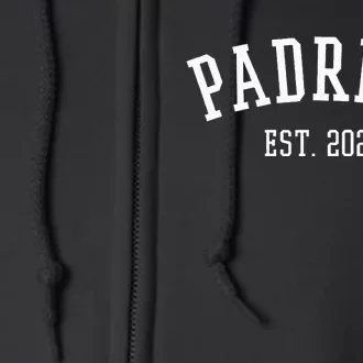 Padrino Est. 2024 Proposal Regalo Para Padrinos Full Zip Hoodie