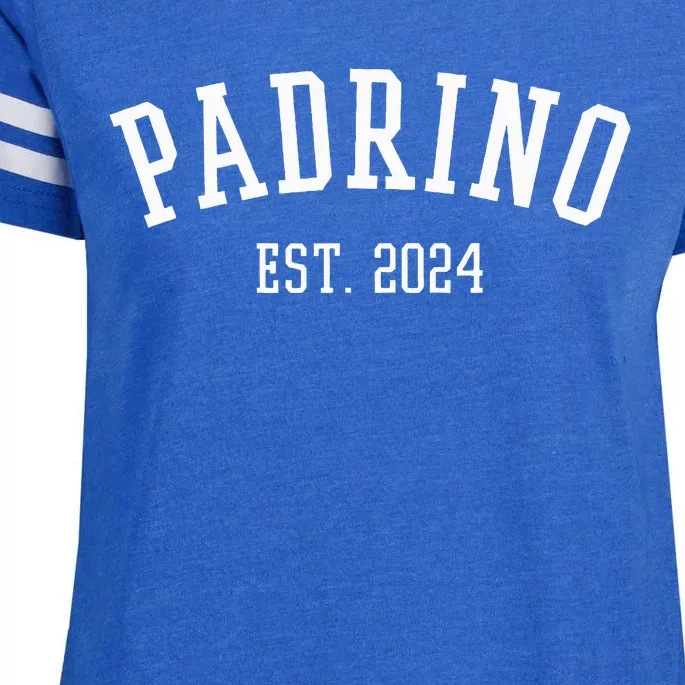 Padrino Est. 2024 Proposal Regalo Para Padrinos Enza Ladies Jersey Football T-Shirt