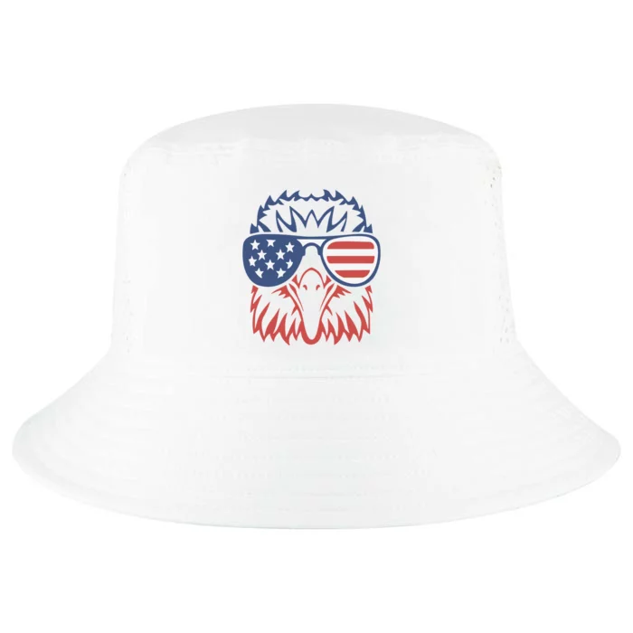 PATRIOTIC EAGLE 4th Of July USA American Flag Cool Comfort Performance Bucket Hat