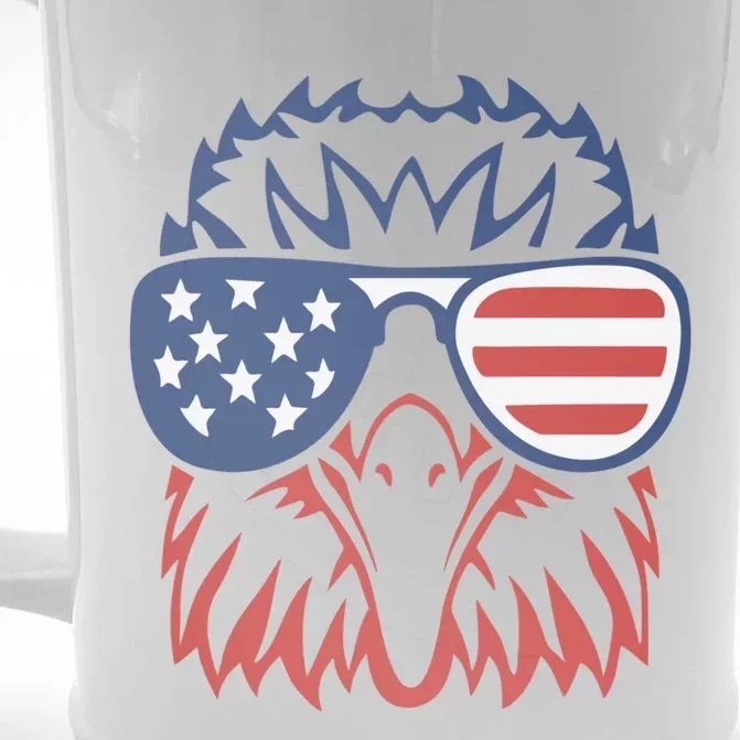 PATRIOTIC EAGLE 4th Of July USA American Flag Front & Back Beer Stein