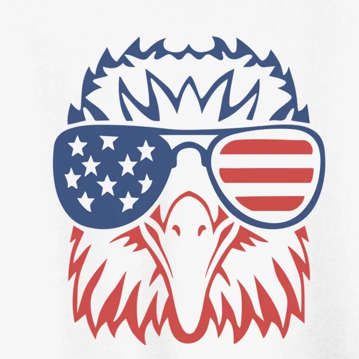 PATRIOTIC EAGLE 4th Of July USA American Flag Toddler T-Shirt