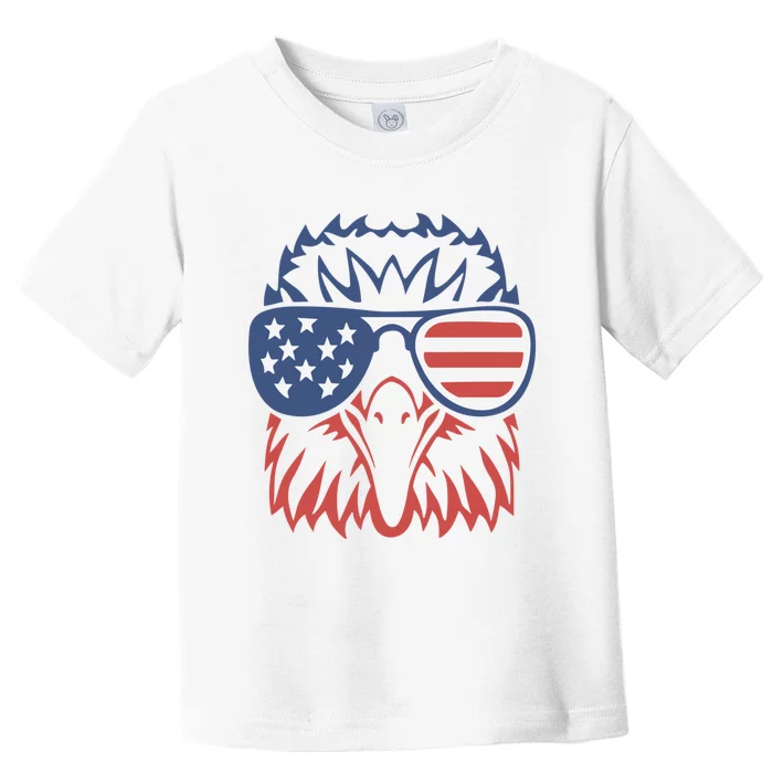 PATRIOTIC EAGLE 4th Of July USA American Flag Toddler T-Shirt