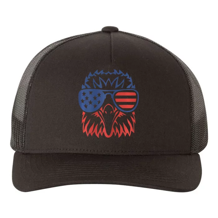 Patriotic Eagle 4th Of July Usa Yupoong Adult 5-Panel Trucker Hat