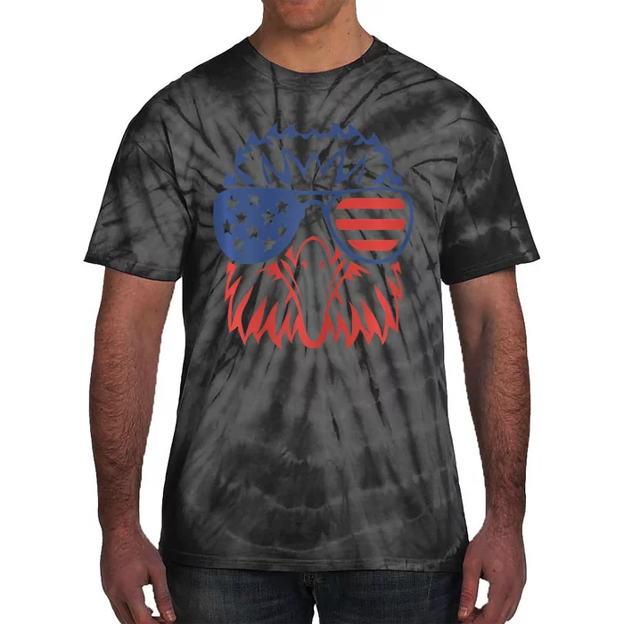 Patriotic Eagle 4th Of July Usa Tie-Dye T-Shirt