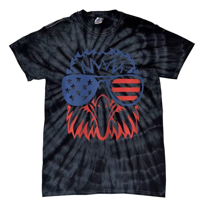 Patriotic Eagle 4th Of July Usa Tie-Dye T-Shirt