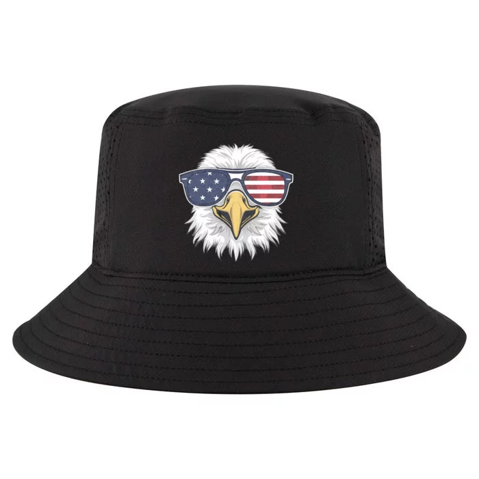 Patriotic Eagle 4th Of July Usa American Flag Cool Comfort Performance Bucket Hat