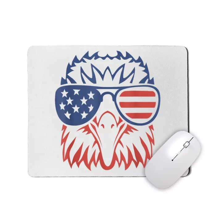 Patriotic Eagle 4th Of July Usa American Flag Patriotic Eagle Tees 4th Of July Mousepad