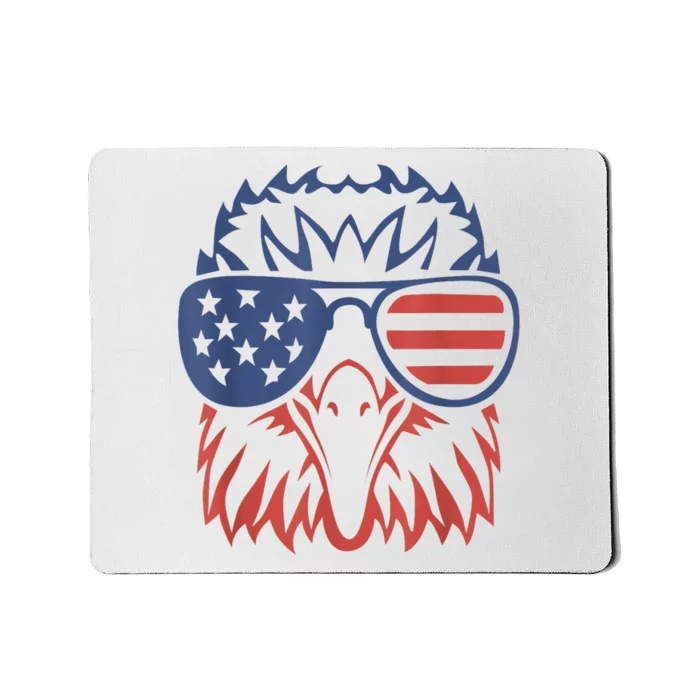 Patriotic Eagle 4th Of July Usa American Flag Patriotic Eagle Tees 4th Of July Mousepad