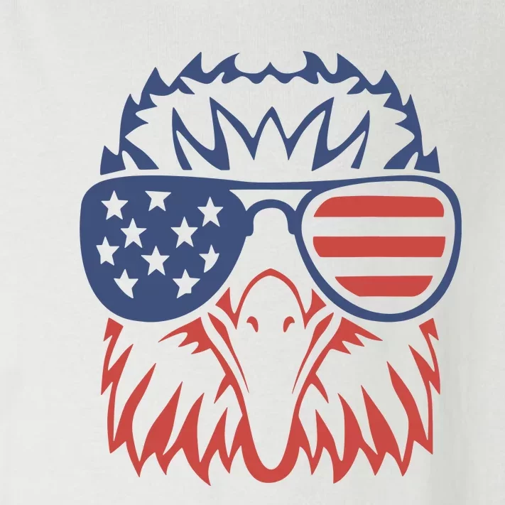 Patriotic Eagle 4th Of July USA American Flag Toddler Long Sleeve Shirt