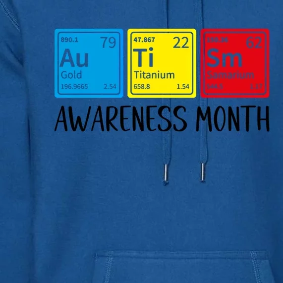 Periodic Elets Autism Awareness Gift Premium Hoodie