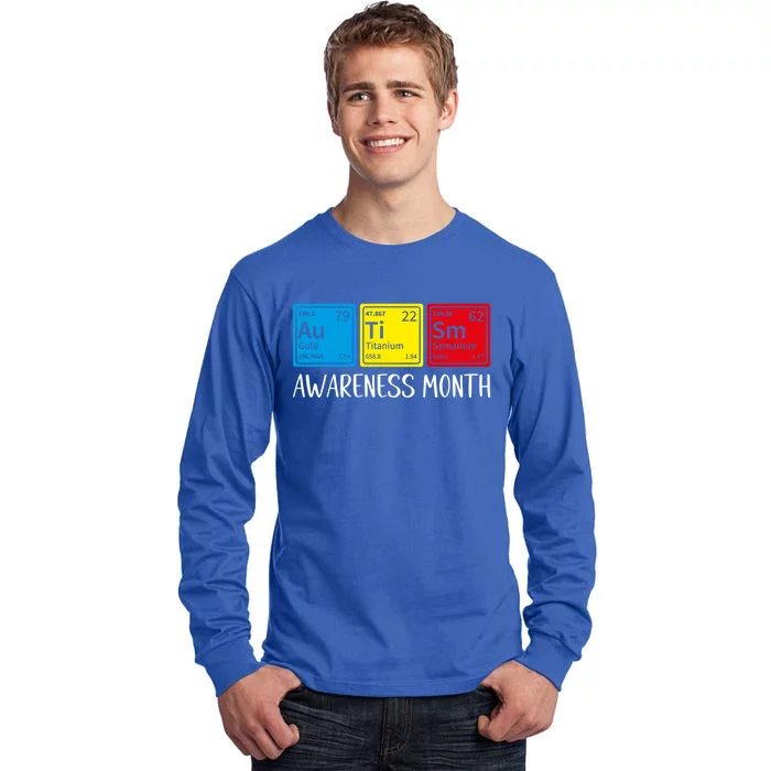 Periodic Elets Autism Awareness Gift Tall Long Sleeve T-Shirt