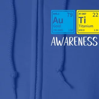 Periodic Elets Autism Awareness Gift Full Zip Hoodie