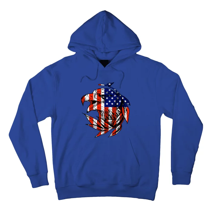 Patriotic Eagle American Flag Cute Gift Hoodie