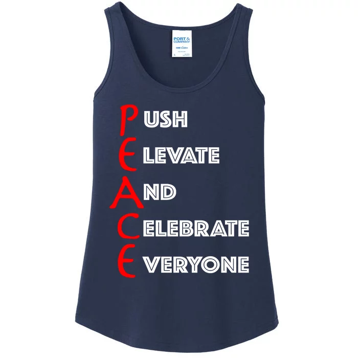 Push Elevate And Celebrate Everyone Ladies Essential Tank