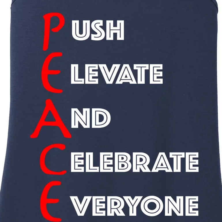 Push Elevate And Celebrate Everyone Ladies Essential Tank