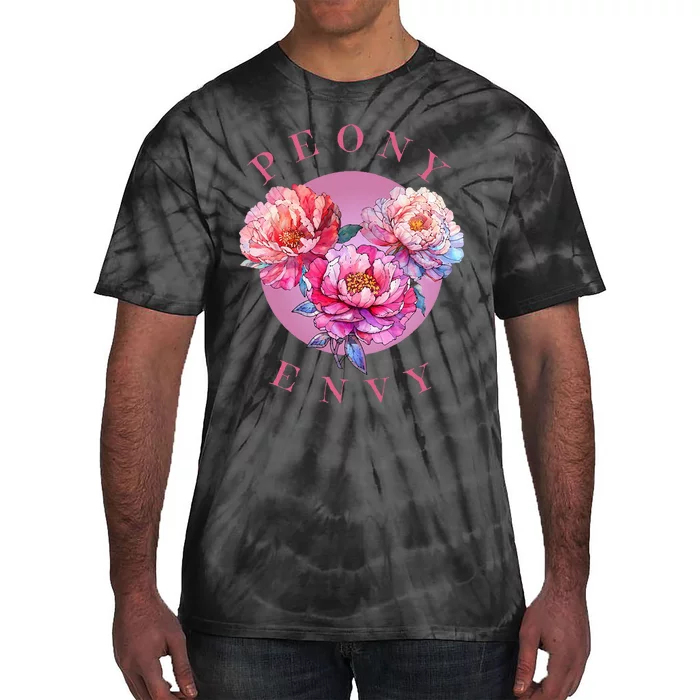 Peony Envy Apparel Plush Peonies On Glowing Moon Tie-Dye T-Shirt