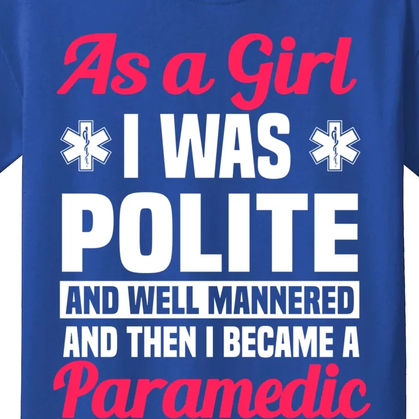 Paramedic Emt Attendant Emergency Medical Technician Meaningful Gift Kids T-Shirt