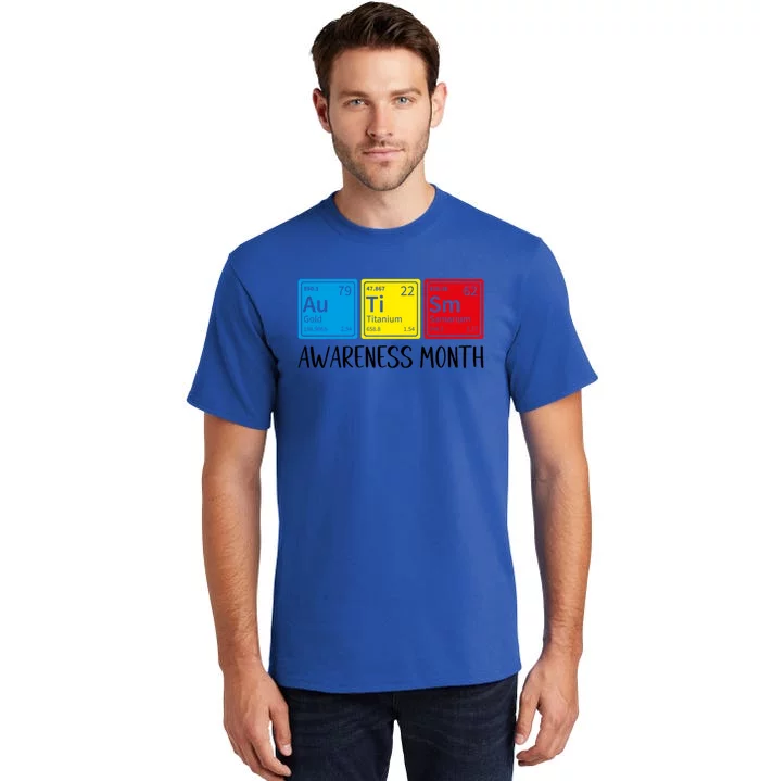 Periodic Elets Autism Awareness Cool Gift Tall T-Shirt