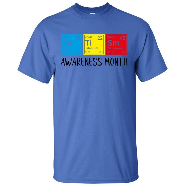 Periodic Elets Autism Awareness Cool Gift Tall T-Shirt