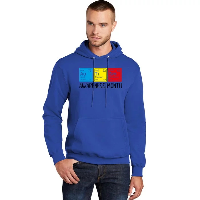 Periodic Elets Autism Awareness Cool Gift Tall Hoodie