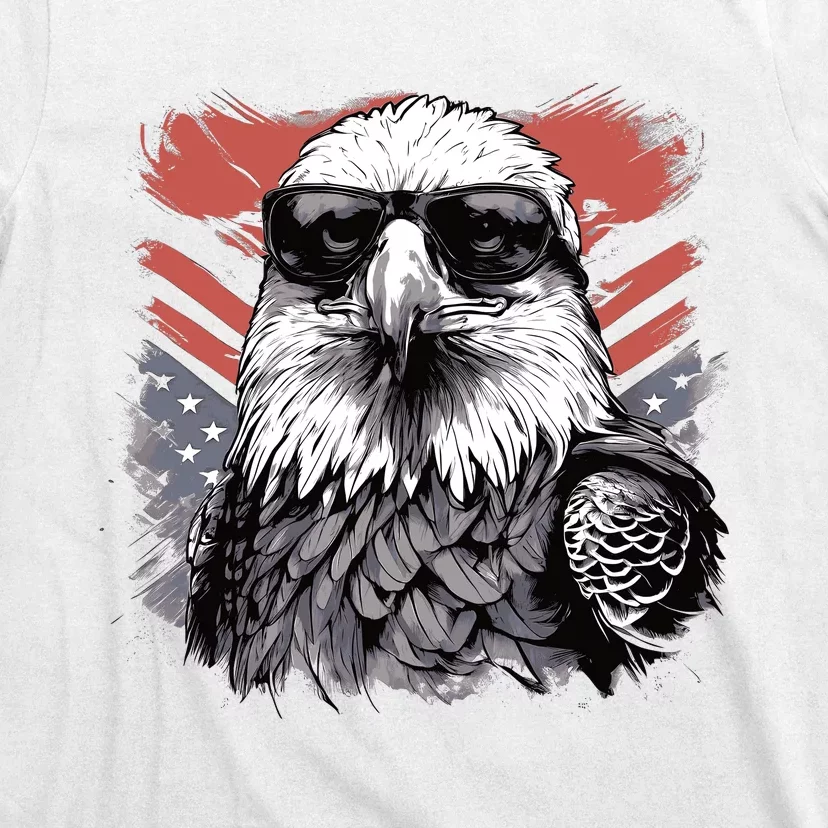 Proud Eagle: American Flag | 4th Of July T-Shirt