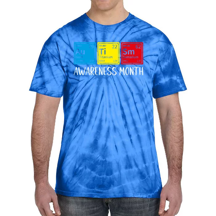 Periodic Elets Autism Awareness Gift Tie-Dye T-Shirt