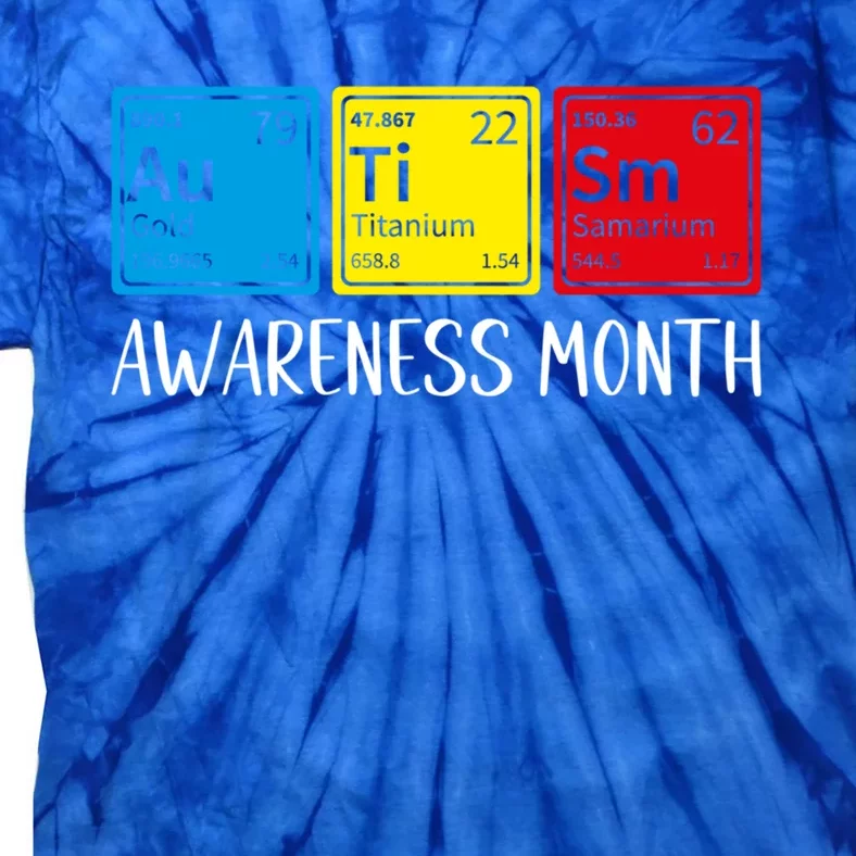 Periodic Elets Autism Awareness Gift Tie-Dye T-Shirt