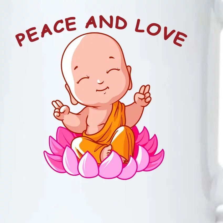 Peace And Love Buddha Black Color Changing Mug