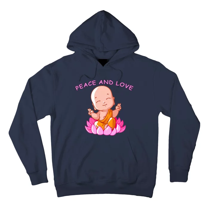 Peace And Love Buddha Hoodie