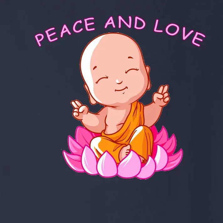 Peace And Love Buddha Toddler Long Sleeve Shirt