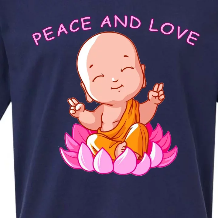 Peace And Love Buddha Sueded Cloud Jersey T-Shirt