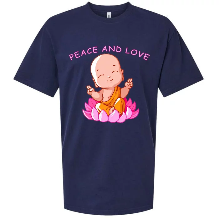 Peace And Love Buddha Sueded Cloud Jersey T-Shirt