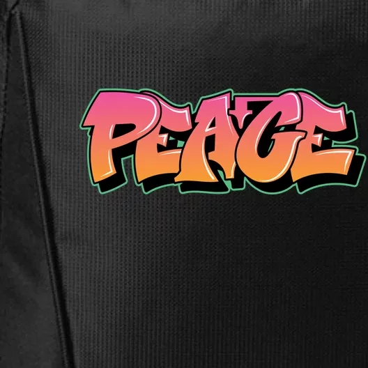 Peace Graffiti Sign City Backpack