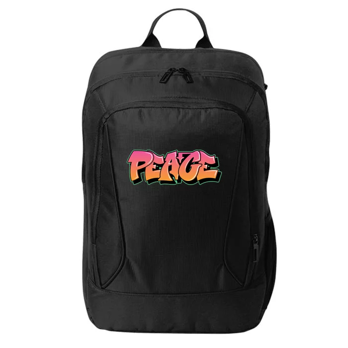 Peace Graffiti Sign City Backpack