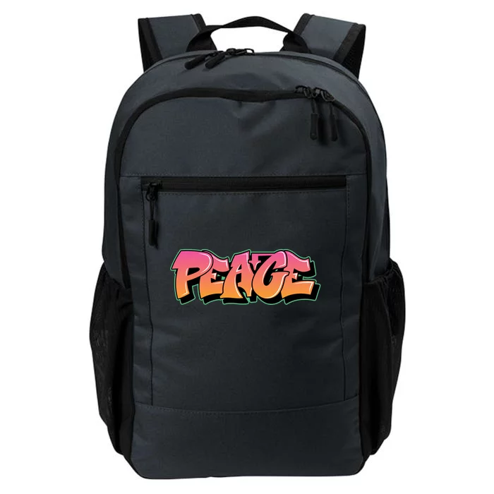 Peace Graffiti Sign Daily Commute Backpack